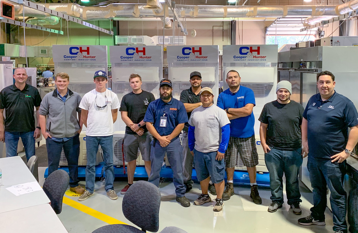 Cooper&Hunter and Tropic Supply team up to donate 6 Mini-split Training Modules to Daytona State College HVACR Program